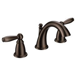 CSI T6620ORB Moen Brantford Two-Handle Low-Arc Widespread Bathroom Faucet without Valve, Oil-Rubbed Bronze ()