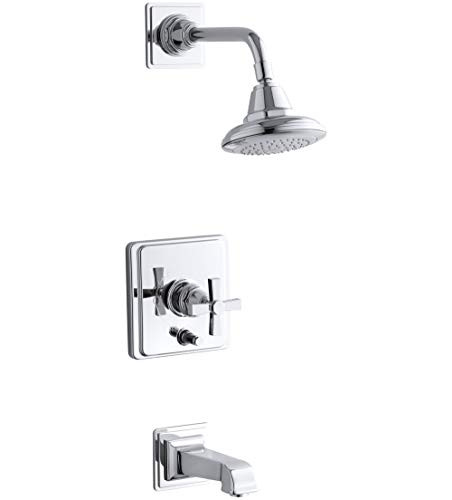 Kohler K-T13133-3AL-CP Kohler Pinstripe B/S Trim Pure W/Div, Ls Hd-Cr