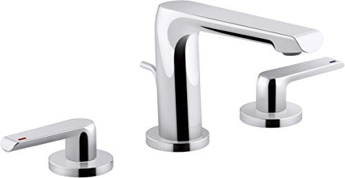 Kohler K-97352-4N-CP Kohler Avid Widespread Faucet, Lever, .5Gpm