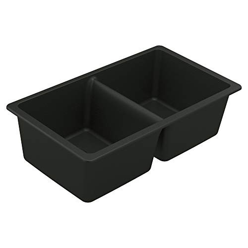 Moen GGB4012B Moen 33 x 18.5 x 9.5 granite granite double bowl sink