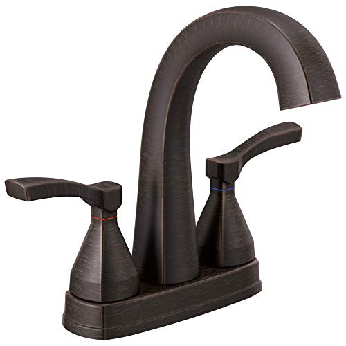 Delta 25775-RBMPU-DST Delta Stryke Two Handle Centerset Bathroom Faucet - Venetian Bronze
