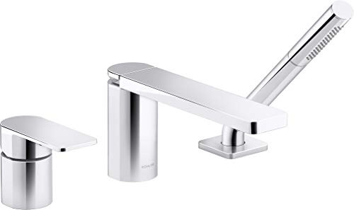 Kohler K-23488-4-CP Kohler Parallel 3Hole Bath Filler W/ Hndshwr