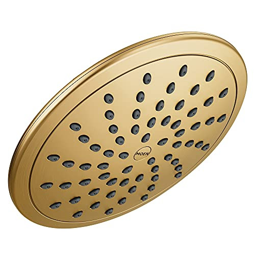 Moen M6345EPBG CCY BRUSHED GOLD SINGLE FUNCTION RAINFALL ROUND SHOWERHEAD