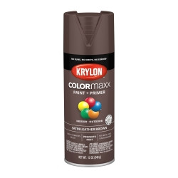 COLORmax Paint Primer Krylon COLORmaxx Paint + Primer, Satin Leather Brown