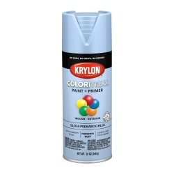 COLORmax Paint Primer Krylon COLORmaxx Paint + Primer, Gloss Peekaboo Blue