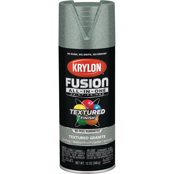 Fusion Paint Primer Krylon Fusion All-In-One Paint + Primer, Textured Granite