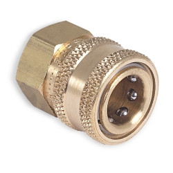 Mi-T-M MTM17-0004 3/8 Qc 3/8" F x 3/8" Socket Brass