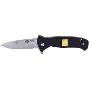 Sunex Knife 40thS LLSA D2 58HRC Satin 3.6in Trad GlNylon 40th Black