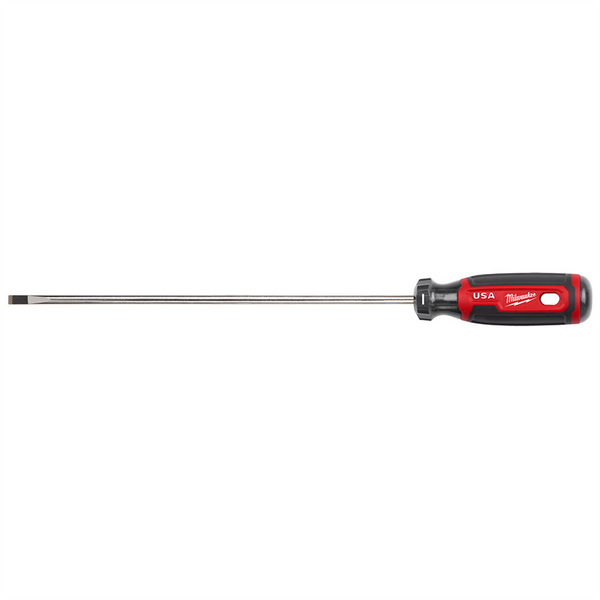 Milwaukee Tool 1/4" Cabinet 10" Cushion Grip Screwdriver (USA)