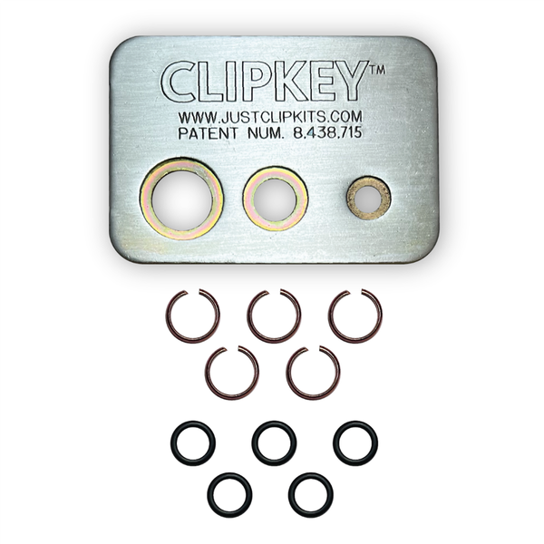 JUST CLIPS CLIPKEY SET WITH 5 SETS OF 3/8" FRICTION RINGS & O-RINGS