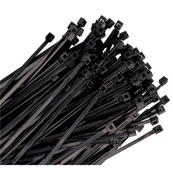 K Tool International Cable Zip Tie 18 In. Black 50 Pack