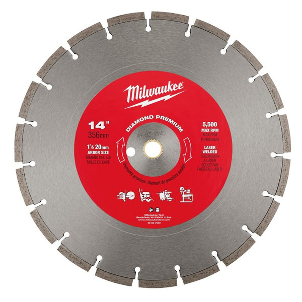Milwaukee Tool 14" Diamond Premium Segmented