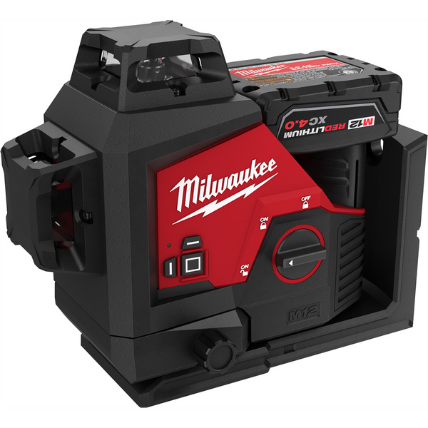 Milwaukee Tool M12 Green 360 Degree 3-Plane Laser Kit
