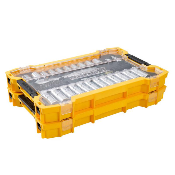 DeWalt 1/4 inch and 3/8 inch Drive Mechanics Tool Set with Toughsystem Trays (131-Piece)