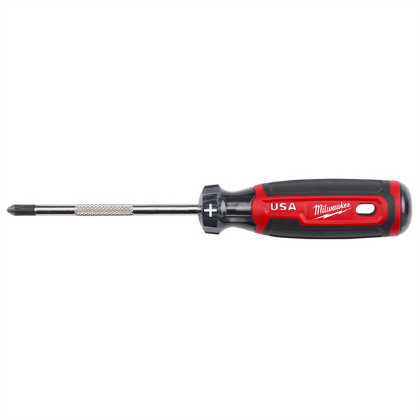 Milwaukee Tool #2 Phillips 4" Cushion Grip Screwdriver (USA)