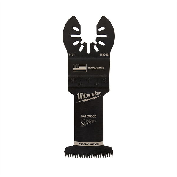 Milwaukee Tool OPEN-LOK 1-3/8" HCS Japanese Tooth PRO-CURVE Hardwood Multi-Tool Blade