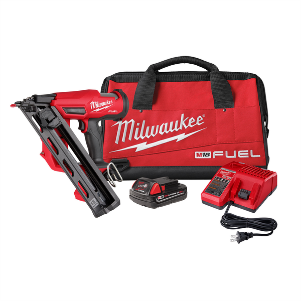 Milwaukee Tool M18 FUEL 15 Gauge Finish Nailer Kit