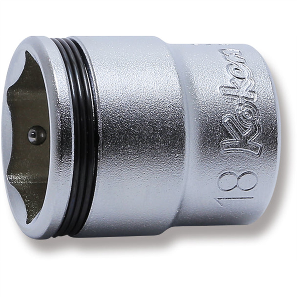 Ko-ken USA 3/8 Sq. Dr. Socket  18mm Nut Grip Length 29mm