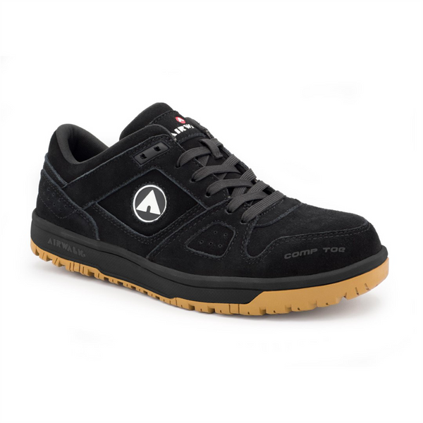 Airwalk AIRWALK - MONGO Series - Women's Low Top Shoe - CT|EH|SR - Black/Gum - Size: 10M