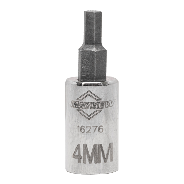 Mayhew Mayhew 4 MM Metric Hex Short Insert Socket Bit, 1/4-Inch Drive