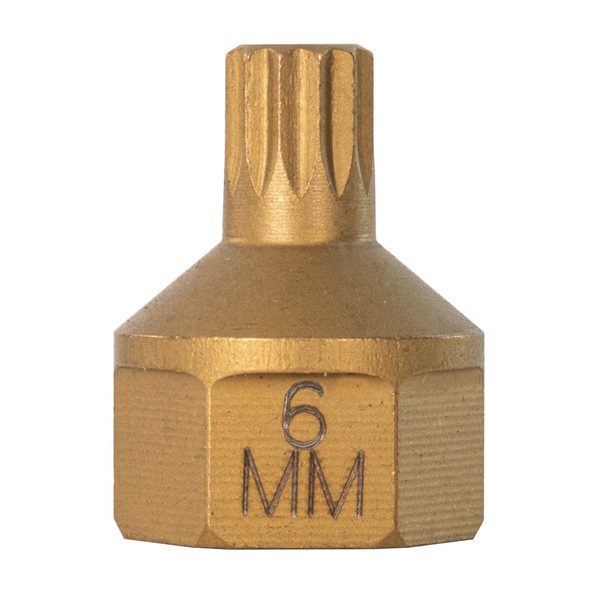 Mayhew No. 6 Triple Square Dual Drive Bit, 1/2" Drive