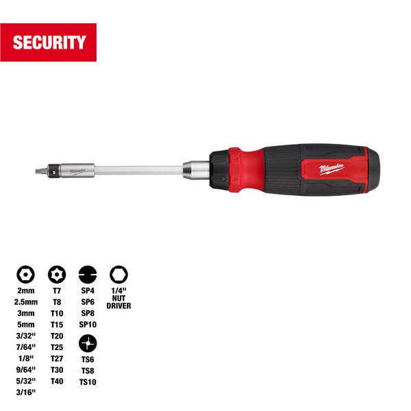 Milwaukee Tool 27-in-1 Ratcheting Security Multi-Bit Screwdriver