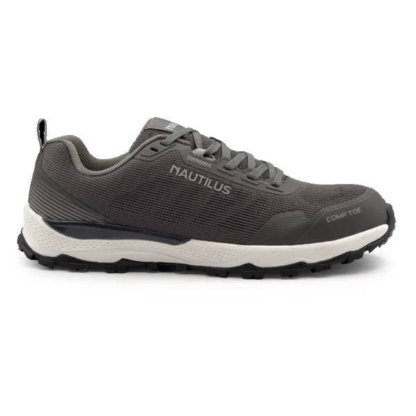 Nautilus Safety Footwear Nautilus Safety Footwear - TRILLIUM - Women's Low Top Shoe - CT|EH|SF|SR - Light Grey - Size: 7.5 - B - (Medium)
