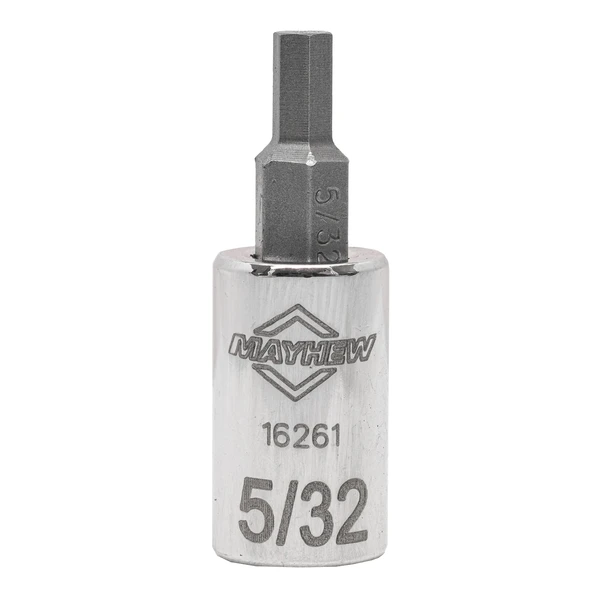 Mayhew Mayhew 5/32-Inch SAE Hex Short Insert Socket Bit, 1/4-Inch Drive