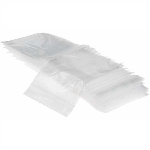 Msc Industrial Supply Pack of (1000), 3 x 4" 2 mil Self-Seal Reclosable Bags