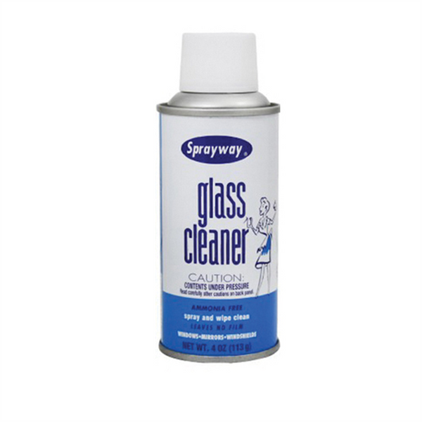 Sprayway Inc. SW048 Glass Cleaner, 5 oz Can, Semi Stable White Foam, Aerosol