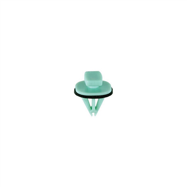 AUVECO 21158 Fender Molding Clip, (7.5 x 11 mm Top x 15 x 15 mm Bottom) Head, Nylon, Green