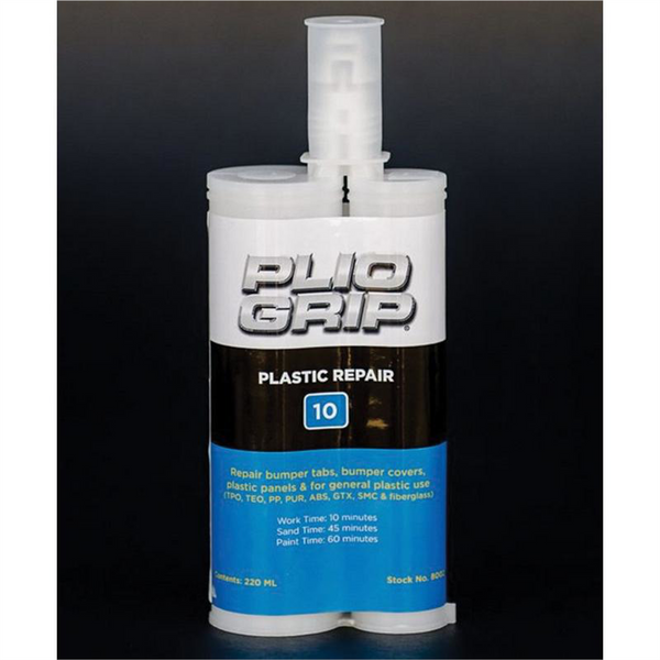 PLIO-GRIP Plastic Repair 10 8002 Plastic Repair, 220 mL Cartridge, Beige (Part A), Black (Part B)