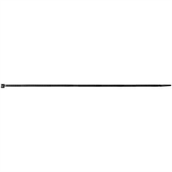 AUVECO 15753 Light-Duty Cable Tie, 14 in L x 3/16 in W, 50 lb Load, Nylon, Black