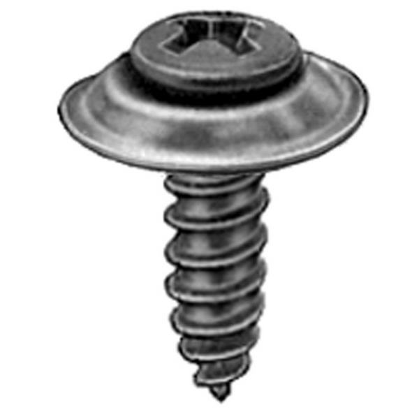 AUVECO AP11791 Phillips Oval Head Sems A/AB Point Countersunk Washer Tapping Screw, #10 Screw x 3/4 in L