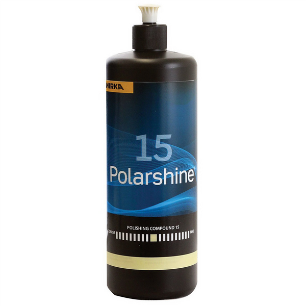 Mirka Abrasives Polarshine PC15-1L Polishing Compound, 1 L Bottle, Beige, Liquid