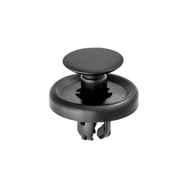 AUVECO 20869 Push-Type with Drive Pin Front Fender Liner Retainer, 18 mm Dia Head x 7.5 mm L Stem, Nylon, Black