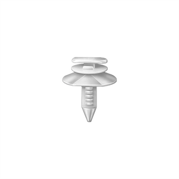 AUVECO AP12992 Triple Head Type 14 Door Trim Panel Retainer, 9/32 x 19/32 in Dia Top Head, Nylon, White