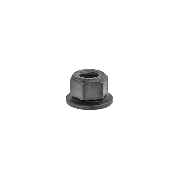 AUVECO 15331 Type B Free Spinning Washer Nut, M6 x 1 mm Screw x 9 mm H x 10 mm Across Flats x 20 mm OD, Phosphate