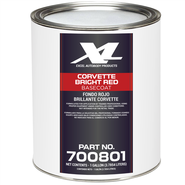 Excel Auto Body Products CORVETTE BRT RED B/C GA