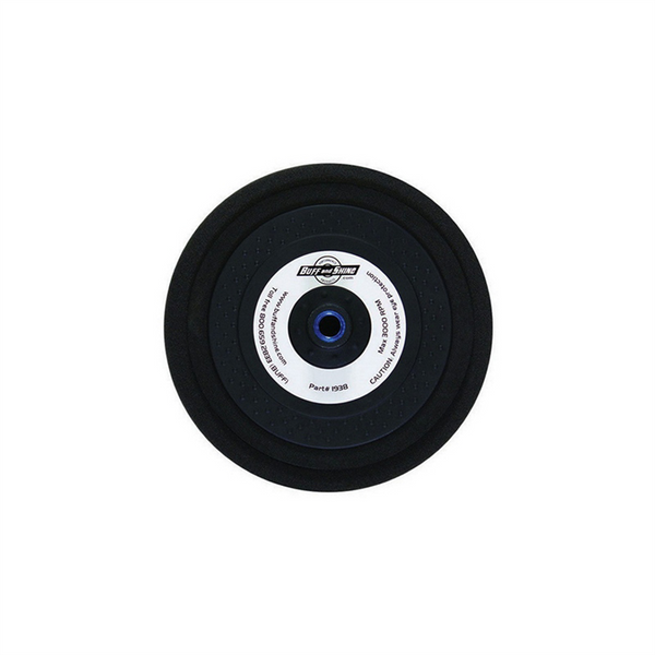 Buff And Shine 1938HD Rigid Grip Backing Plate, 7 in Dia, 1/2 in THK