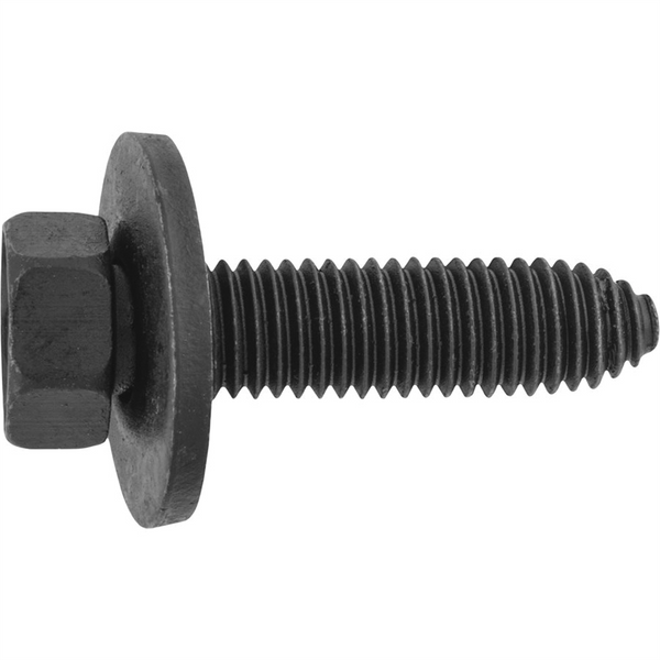 AUVECO 11641 Hex Head Sems CA Point Body Bolt, M10 x 1.5 mm x 40 mm L x 15 mm Across Flats, Phosphate