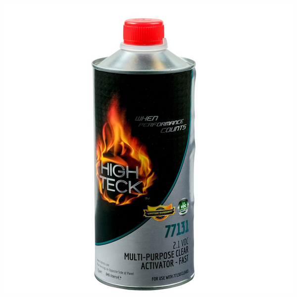 High Teck Products 77131-4 Fast Activator, 1 qt, Clear, Liquid, Use With: 77130 2.1 VOC Multi-Purpose Clearcoat