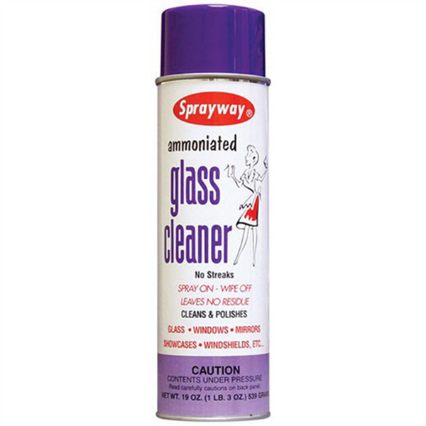 Sprayway Inc. SW043 Glass Cleaner, 20 oz Can, Clear, Spray Aerosol