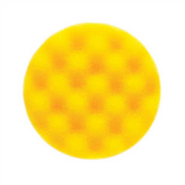 Mirka Abrasives MPADYF-3.25W Waffle Polishing Pad, 3-1/4 in Dia, Foam Pad, Yellow