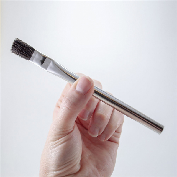 Mack Brushes 7-1 7 Series Acid Brush, #1, 6 in OAL, 3/8 in W, 100% Stiff Horsehair, Tin Handle