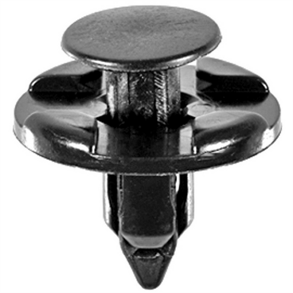 AUVECO 21422 Push-Type with Drive Pin Front Bumper and Quarter Panel Retainer, 20 mm Dia Head, Nylon, Black