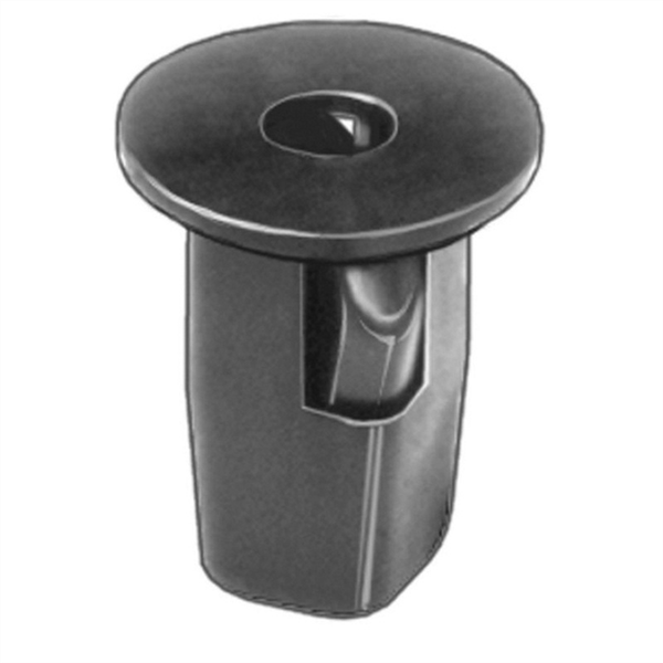 AUVECO AP19194 Front and Rear Wheel Fender Liner Screw Grommet, #12 Screw x 16 mm Dia Head, Nylon, Black
