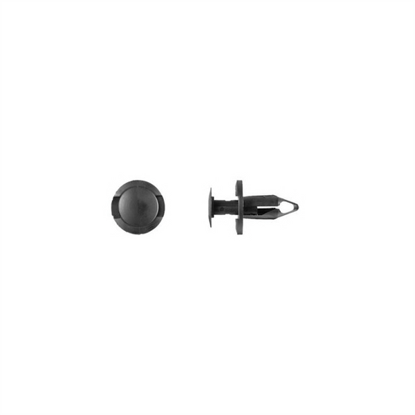 Disco Automotive Hardware 1860PK100 Push-Type Retainer, 20 mm L Stem x 5/16 in Hole, Nylon, Black