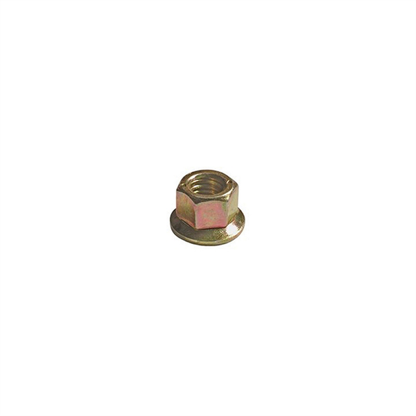 AUVECO 16883 Type B Free Spinning Washer Nut, M5 x 0.8 mm Screw x 7 mm H, Zinc/Yellow