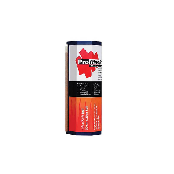 Distribution 48218 ProMask Refill Roll with Dispenser, 7 in W x 65 ft L, Crepe Paper